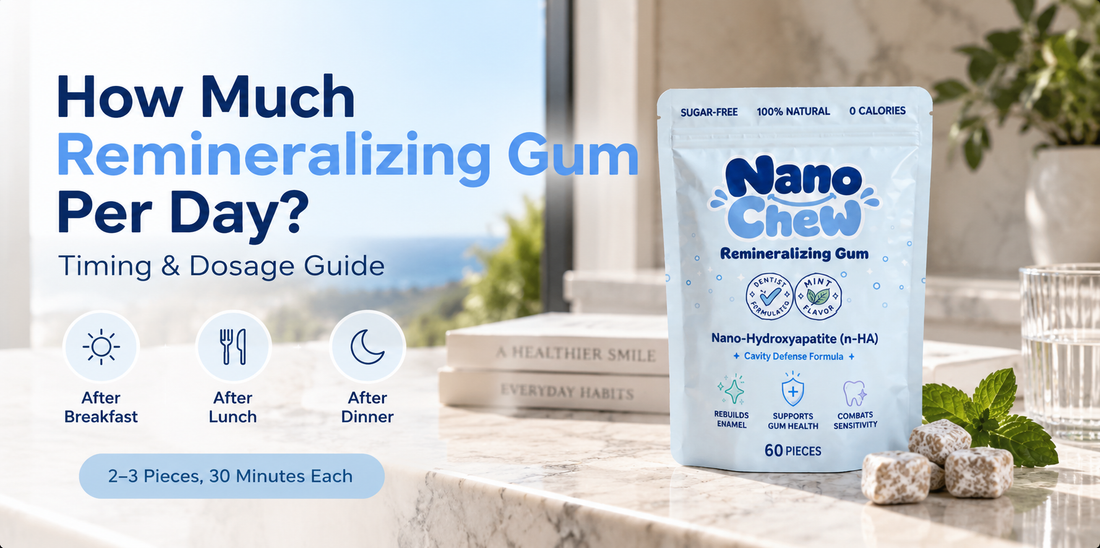 How Much Remineralizing Gum Per Day? Timing & Dosage Guide